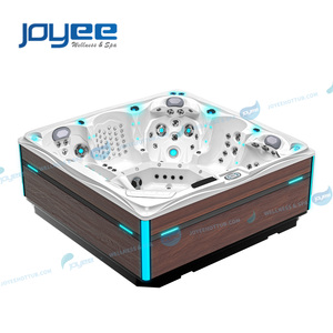 JOYEE Piscine spa extérieure 5 <span class=keywords><strong>places</strong></span> Bain à remous Acrylique Massage Jacuzzier Trempage pour jardin détente familiale - Product Image 3