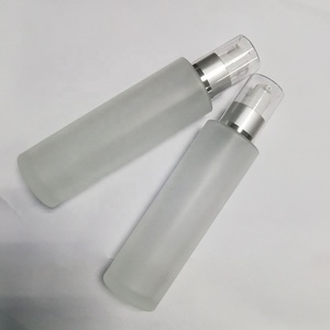 Vendita calda <span class=keywords><strong>150</strong></span> <span class=keywords><strong>ml</strong></span> smerigliato bottiglia di vetro cosmetica pompa bottiglia di lozione per la cura della pelle - Product Image 3
