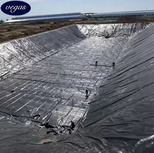 Geomembrana de HDPE de 1.0mm/1.5mm/2.0mm para Ingeniería Civil, Impermeable, para Presas de Lagos Artificiales y Protección Contra Infiltraciones en Taludes - Product Image 1