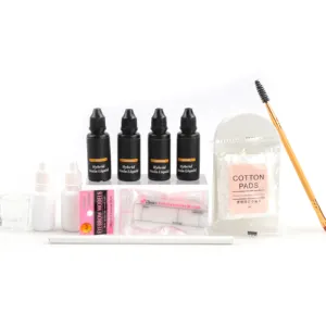 Custom Waterproof Long Lasting Henna Free Eye Brow Tint Lash Lift Tint Kit Hybrid Liquid Brow Stain Kit Private Label