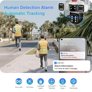 Wistino 6K 4 lens 10X Zoom güvenlik ekipmanları kamera wifi otomatik dönen hareket algılama güvenlik kamerası - Product Image 2