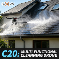 Drone de lavage industriel haute efficacité pour le nettoyage des surfaces extérieures des grands entrepôts