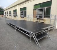 Structure de scène mobile en aluminium pour événements, concerts, musique, scène portable pour événements