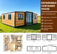 AS/NZS Standartlarında Modern Rüzgar Geçirmez Su Geçirmez Genişletilebilir Konteyner Ev Yalıtımlı 20ft Prefabrik Modüler Ek Bina