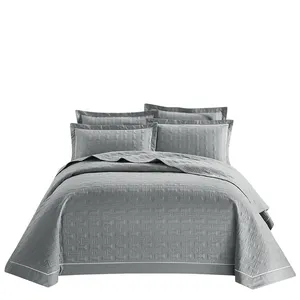 Çift taraflı pamuk dimi kapitone yatak örtüsü yaz yorgan kalınlaşmış sıcak yatak çarşafı serisi üç parçalı set
