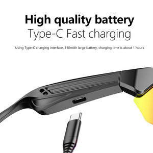 IG-05 AI cycling <b>sunglasses</b>, 130mAh battery capacity smart glass, button switch, playing music, CE ROHS FCC PPE - Product Image 2