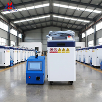 Peralatan Pengelasan Laser Bersertifikat CE/ISO XIANMING, Mesin Pengelasan Laser Fiber Kecil 4 in 1 untuk Mesin Pemotong Bersih
