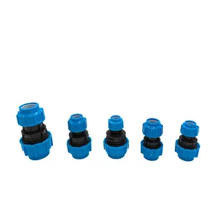 China Supplier Manufacture PP Compression Fitting 20MM-110MM PP Pipe Fittings PN16 PN12 PN10