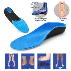 סוליות אורתופדיות לילדים שטוחות תיקון pu tpu חומרי נעל מוסיף כף רגל לטיפול כף רגל לילדים - Product Image 1