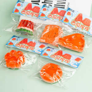 Jouet Squishy en TPR de haute qualité, simulation de fruits (melon), extensible, à remontée lente, anti-stress, cadeaux promotionnels pour enfants et adultes - Product Image 4