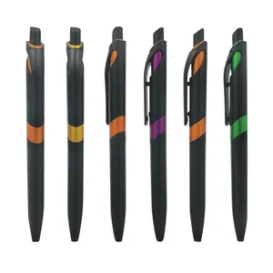 High Quality Click Action Colorful Barrel Ballpoint Pen for Office and Student Use