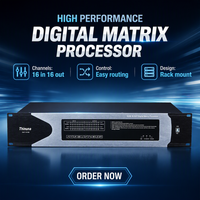 Processeur matriciel audio numérique Thinuna DAP-1616M 16x16 avec suppression de rétroaction AEC et mixage automatique pour système de conférence professionnel