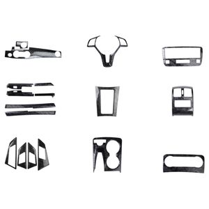 18 Piezas de Adhesivos para el Interior del Automóvil para Benz <span class=keywords><strong>GLK</strong></span> 200 260 300, Adhesivos Decorativos de Fibra de Carbono para Salida de Aire, Tablero, Manija de Puerta - Product Image 1