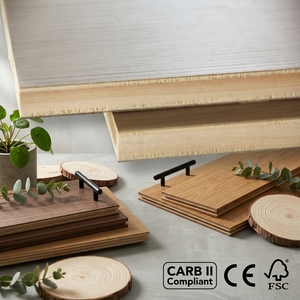 Contreplaqué multicouche TUBAO triple certification ENF avec finitions <span class=keywords><strong>bois</strong></span> diversifiées pour la production de meubles DIY et sur mesure - Product Image 1