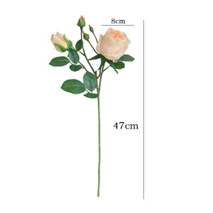 ช่อดอกกุหลาบประดิษฐ์ Ruilisi สีขาว สำหรับตกแต่งงานแต่งงานและบ้าน - Product Image 5
