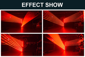 2 PCS 8-Eye Moving Head Laser Projector Light Single Red DMX512 Controller Professional Stage Light Disco Wedding Party Light - Product Image 4