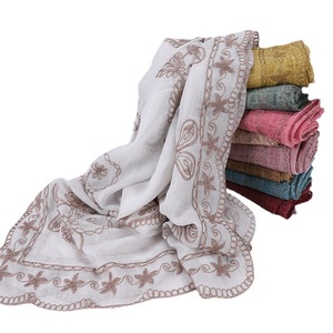 Custom Printed Big Size Lace Embroidery <b>Wedding</b> Sequin <b>Shawl</b> Ethnic Women's Scarf Trendy Summer Spring Inspired African - Product Image 1