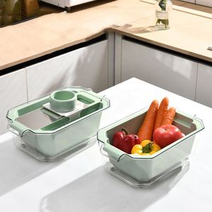 Coupe-légumes manuel multifonctionnel réutilisable <span class=keywords><strong>en</strong></span> acier inoxydable, hachoir, <span class=keywords><strong>râpe</strong></span>, <span class=keywords><strong>mandoline</strong></span> - Product Image 5