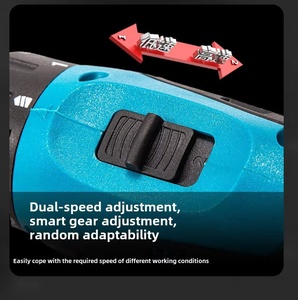 مثقاب طرق لاسلكي 13 مم بسرعة متغيرة ومحرك بدون فرش 500 واط وبطارية 2.0 أمبير/ساعة لأعمال البناء والمعادن والاستخدام المنزلي (OEM) - Product Image 3