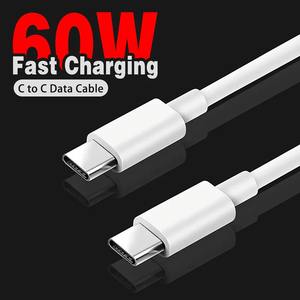 Cable USB C a USB Tipo C PD de 60W, Cable de Carga Rápida y Transferencia de Datos para iPhone 15, 15 Pro, Huawei, <span class=keywords><strong>Samsung</strong></span>, Xiaomi, Negro, Blanco, 1M, 2M, 3M - Product Image 6