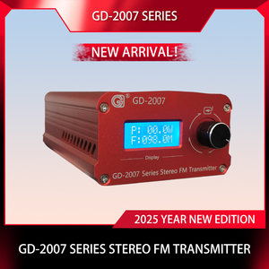 GD-2007 chuyên nghiệp 10W <span class=keywords><strong>FM</strong></span> <span class=keywords><strong>Transmitter</strong></span> đài phát thanh tầm xa TNC đầu ra liên tục <span class=keywords><strong>Transmitter</strong></span> - Product Image 3