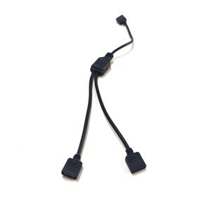 كابل تقسيم ARGB ثلاثي الأسلاك على شكل Y من 1 إلى <span class=keywords><strong>2</strong></span>، مقسم RGB قابل للتحكم بطول 30 سم لإضاءة الكمبيوتر - Product Image 4