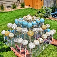 Présentoir à sucettes en acrylique transparent pour extérieur, organisateur de bonbons carré facile à assembler pour buffet et Halloween