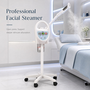 Nuovo Vaporizzatore Facciale Digitale Cosmetico all'Ozono con Stativo Macchina per la Pulizia Profonda della Pelle - Product Image 1