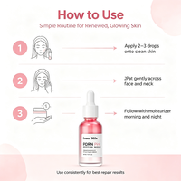 Sérum rose PDRN avec ADN de saumon, sérum pour le visage