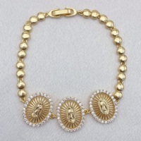 JML Nouveau bracelet tendance Vierge Marie plaqué or 14 carats usage quotidien religieux exquis Oro Laminado De Pulsera vente en gros fabriqué principalement