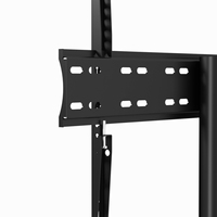 Base de TV Universal Negra Ajustable en Altura, Moderna y Económica, para Sala de Estar, VESA 400x400mm