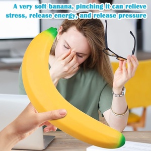 TPR Squishy Banana Stress Relief <b>Toy</b> Soft Fruit Squeeze <b>Toy</b> Sensory Hand <b>Toy</b> for Kids Adults Office <b>Desk</b> Gift - Product Image 2