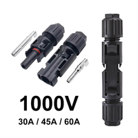 Conector solar de 1000V/1500V CC Conector fotovoltaico 30A/45A/50A/60A Grado impermeable IP67