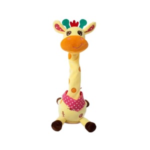 Giraffa Elettronica All'Ingrosso che Canta e Parla, Giocattolo di Peluche per Bambini con Canzoni, Luci e Ripetizione Vocale, Regalo per Neonati - Product Image 3