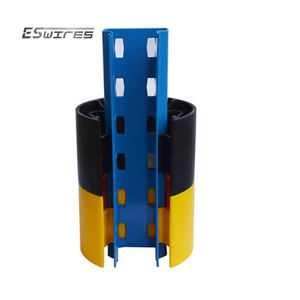 Estantes protectores de almacén apilables amarillos y negros protectores de estantes de almacenamiento de paletas de plástico de alto impacto - Product Image 2