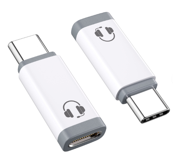 YUCHEN AP USB C to Lightning Audio Adapter FD11 Full Audio Function with Inline Control Supports Call Voice Volume Control White