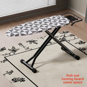 Large Size High-end Modern Metal <strong>Ironing</strong> Rack Foldable X-shaped <strong>Ironing</strong> <strong>Board</strong> Steel Tube Stand Pull-out Function Clothes <strong>Hanger</strong> - Product Image 2