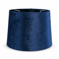Abat-jour de lampe en velours bleu foncé 305x355x250 mm, abat-jour conique pour lampe de table, vente en gros, OEM, étiquette privée, décoration intérieure