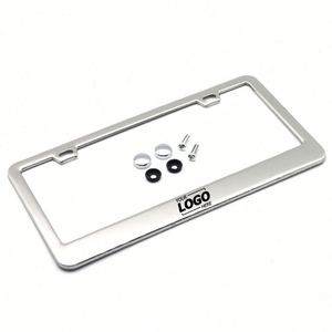 Custom Matte Aluminum License <b>Frame</b> With Screw Caps, Black Car Licenses Plate Covers Holders for Us Vehicles - Product Image 2