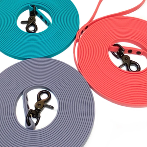 Guinzaglio per cani in PVC <span class=keywords><strong>Extra</strong></span> lungo in PVC, lunga e impermeabile, con fettuccia resistente e resistente, in PVC impermeabile, guinzaglio per cani - Product Image 4