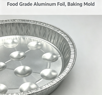 Barquettes rondes en aluminium pour aliments chauds et froids