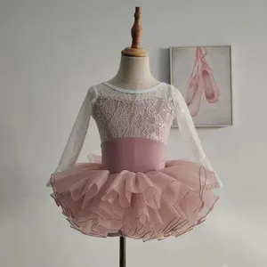 Professional manufacturer dance wear romantic ballet leotards with tulle skirt