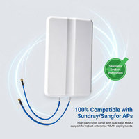 Antenne panneau MIMO 12dBi bi-bande 2.4G 5G, antenne WiFi directionnelle à double polarisation avec connecteur SMA pour routeur sans fil
