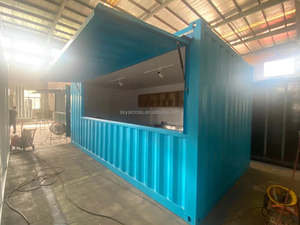 20FT Mini Pop-up Shop Container Coffee Shop Bar Fast-food Restaurant Convenience Store Kiosk Booth Prefab Modular <strong>Viveres</strong> - Product Image 4