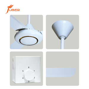 2025 nueva llegada 56/60 pulgadas refrigeración por aire Color moderno Metal 3 aspas Rojo Negro bajo perfil vatios ventilador de techo hogares - Product Image 3