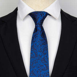 <span class=keywords><strong>Cravate</strong></span> en polyester rayé <span class=keywords><strong>vert</strong></span> <span class=keywords><strong>foncé</strong></span> de fleur de cajou Paisley de 8cm haut de gamme pour les hommes de marié de mariage de fête d'affaires - Product Image 3