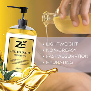 थोक निजी लेबल प्राकृतिक पौधे निकालने त्वचा की मजबूती और सेल्युलाईट शरीर को पतला करने वाली मालिश तेल - Product Image 2