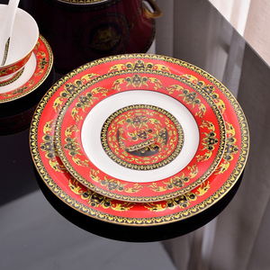 Juego de Porcelana China de Lujo para Fiesta, con Caja de Regalo Negra, Diseño Europeo de Lujo, con Figuras de Hombre y Mujer, Color Rojo, Philena, Waal, Manpinabig, Brownit, Gicheongsamstern - Product Image 2
