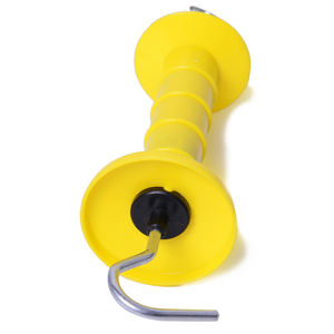 Poignée de portail à <span class=keywords><strong>ressort</strong></span> pratique isolée noire pour clôture électrique avec crochet - Product Image 3