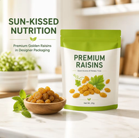 Sachet Doypack personnalisé imprimé numériquement, finition mate, 20g, pour raisins secs de qualité supérieure, snacks aux fruits, emballage alimentaire sain